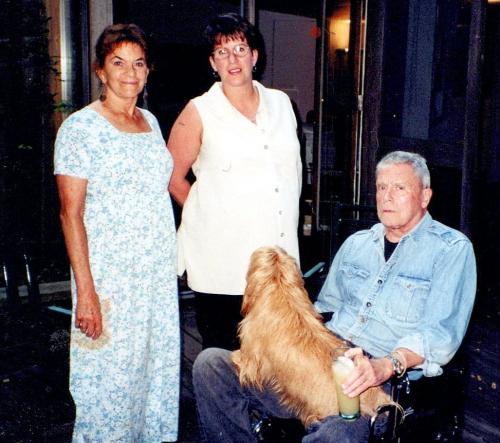 Diana with Kathleen, Hugh, and Rover