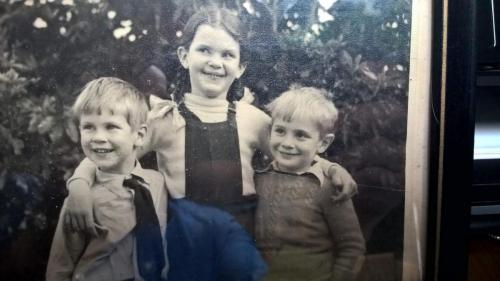Diana with brother Quill, and cousin Mick